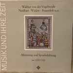 studio der frühen musik — minnesang und spruchdichtung um 1200 1320
