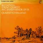 beethoven* quartetto italiano — string quartet in c sharp minor, op.131